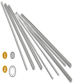 Plastic sticks and plastic hollow sticks
